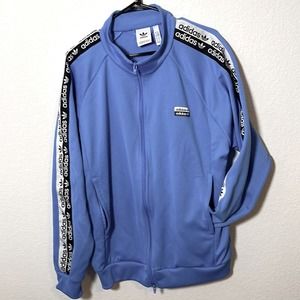 Adidas Light Blue Jacket Size XL